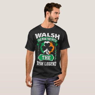 T-shirt Walsh l'homme le st patrick irlandais de légende