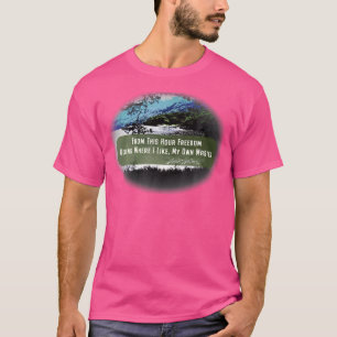 T-shirt Walt Whitman Citation Sur La Liberté