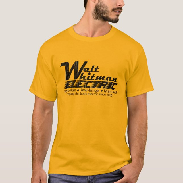 T-shirt Walt Whitman électrique (Devant)