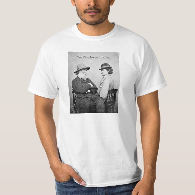 T-shirt Walt Whitman et citation "de l'amant le plus (Devant)