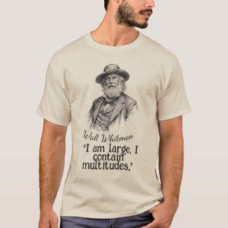 T-shirt Walt Whitman quote