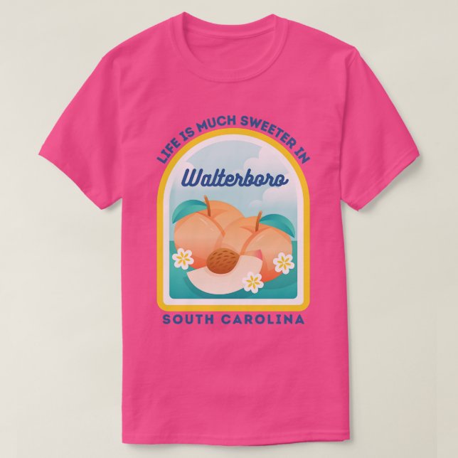 T-shirt Walterboro South olina SC Peach Tourist Souvenir (Design devant)
