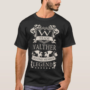 T-shirt WALTHER Nom, WALTHER nom de famille crête