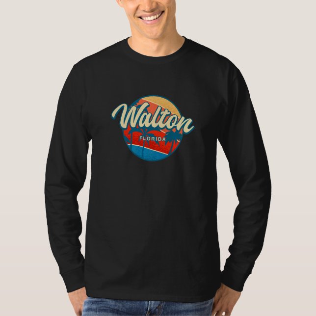 T-shirt Walton Florida Summer Fl Tropical Us Cities Beach (Devant)