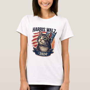T-shirt Walz 2024 Drôle de Chat Kamala Harris Tim Walz Wal
