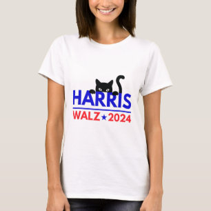 T-shirt Walz 2024 Funny Cat Election Kamala Harris Tim Wal