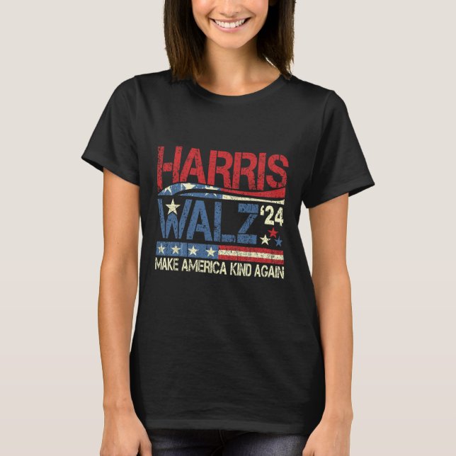 T-shirt Walz 2024 Rendre à l'Amérique le genre Harris Walt (Devant)