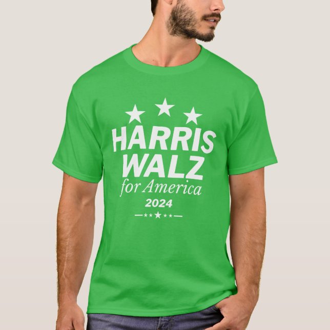 T-shirt Walz pour l'Amérique fille blanche (Devant)
