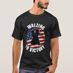 T-shirt Walzing To Victory Harris Walz 2024 Cats Kamala Pr