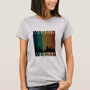 T-shirt Wander femme randonnée camping vintage