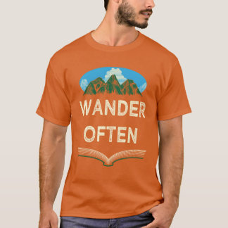 T-shirt Wander Often Campingrip Camperravel Hiking Wil ret