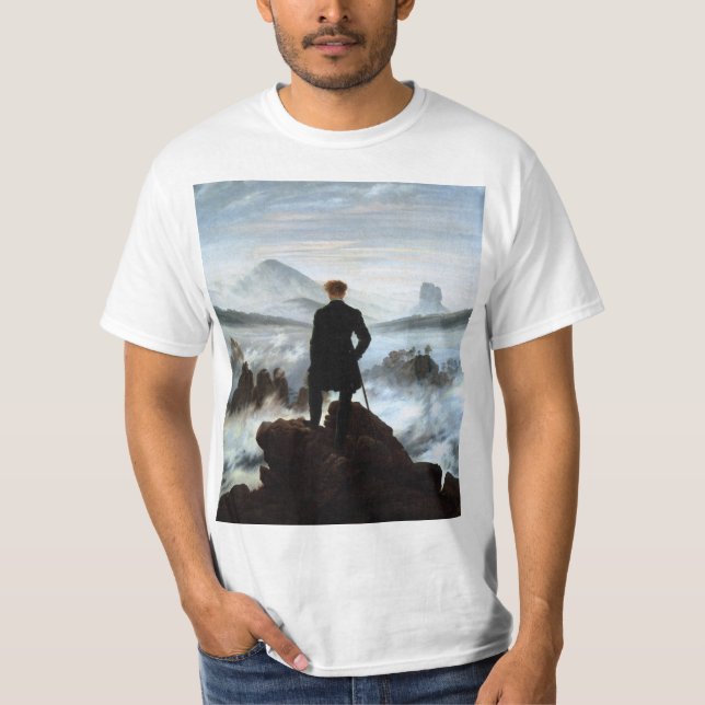 T-shirt Wanderer au-dessus de la mer de brouillard : Chemi (Devant)