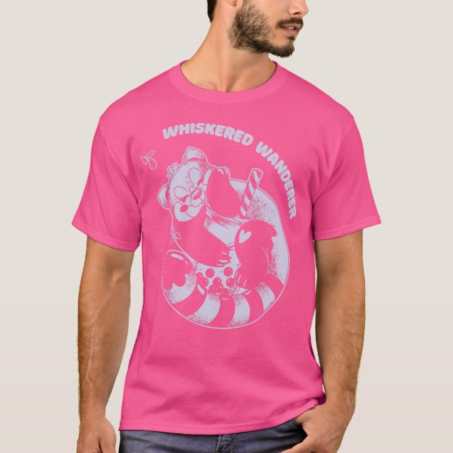 T-shirt Wanderer Whiskered Mignonne Skunks Drôle Présents (Devant)