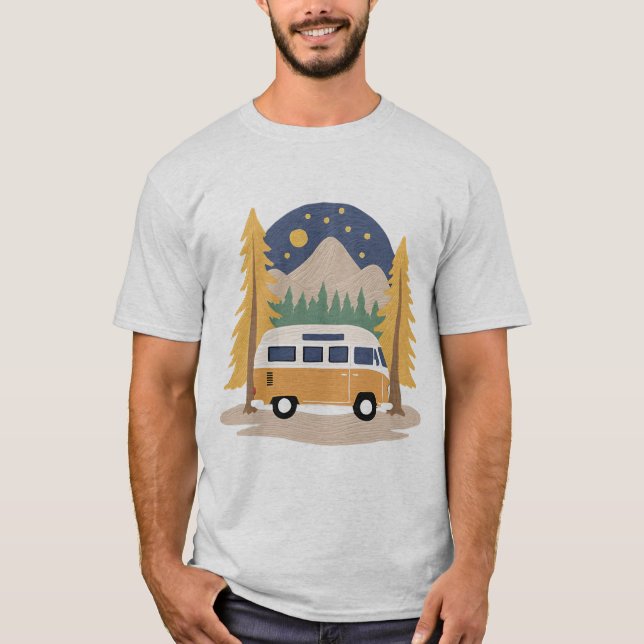 T-shirt Wanderlust - Adventure Await (Devant)