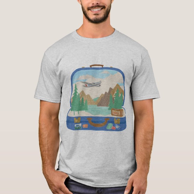 T-shirt Wanderlust Dreamer - Adventure Seeker Shirt (Devant)