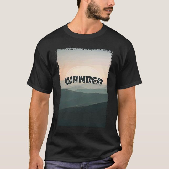 T-shirt Wanderlust Weekend Wanderer Pittoresque Aventure M (Devant)