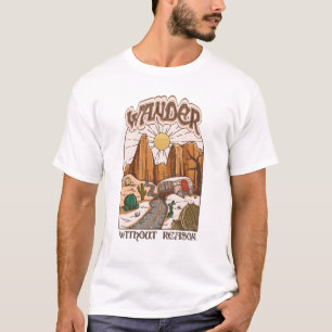 T-shirt Wanderlust Western esthétique
