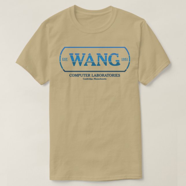 T-shirt WANG Ordinateurs BlueRetro RxTp (Design devant)