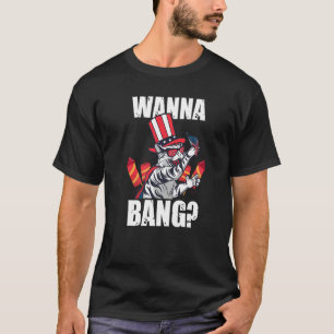 T-shirt Wanna Bang America Firework
