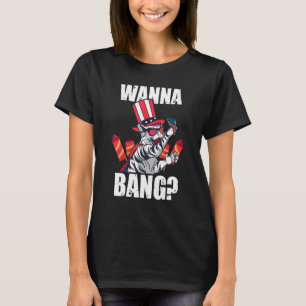 T-shirt Wanna Bang America Firework