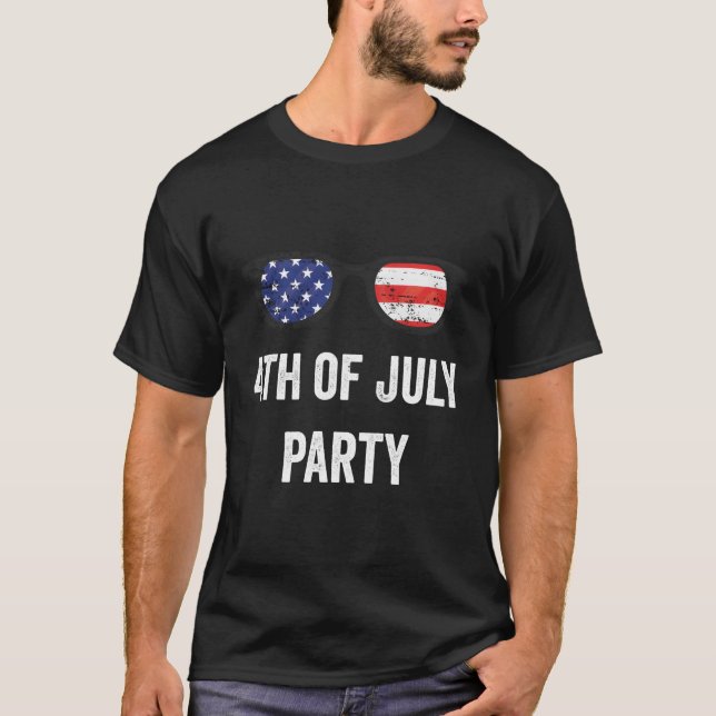T-shirt Wanna Py 4 juillet Fireworks Patriotique Américain (Devant)