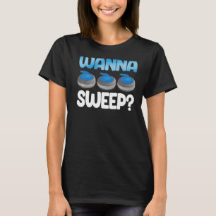 T-shirt Wanna Sweep Curling Men's Great D