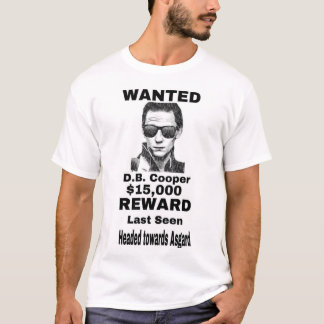 T-shirt WANTED DB Cooper of Asgard