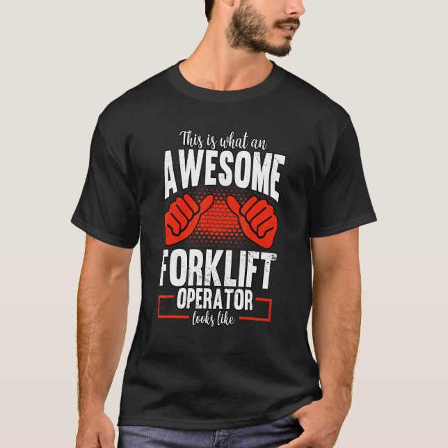 T-shirt Warehouse Forklift Driver (Devant)