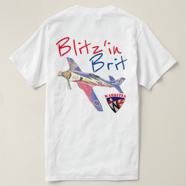 T-shirt Warkites "Blitz'in Brit" Sea Fury Racer (Design dos)