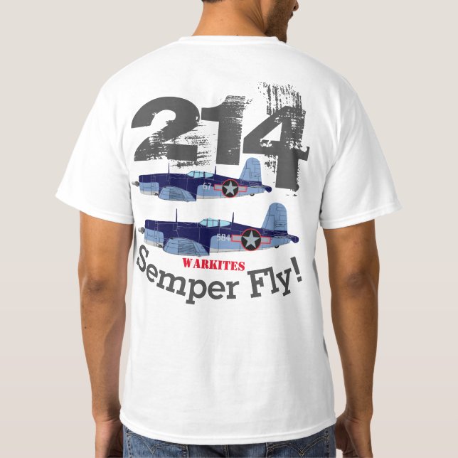 T-shirt Warkites Corsair "Semper Fly" 1 (Dos)