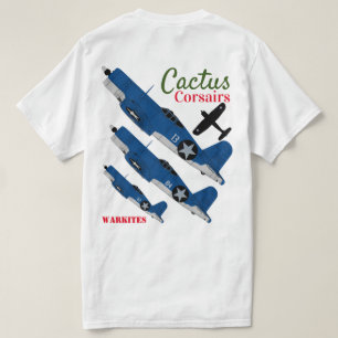 T-shirt Warkites corsaires" F4U-1 "de cactus