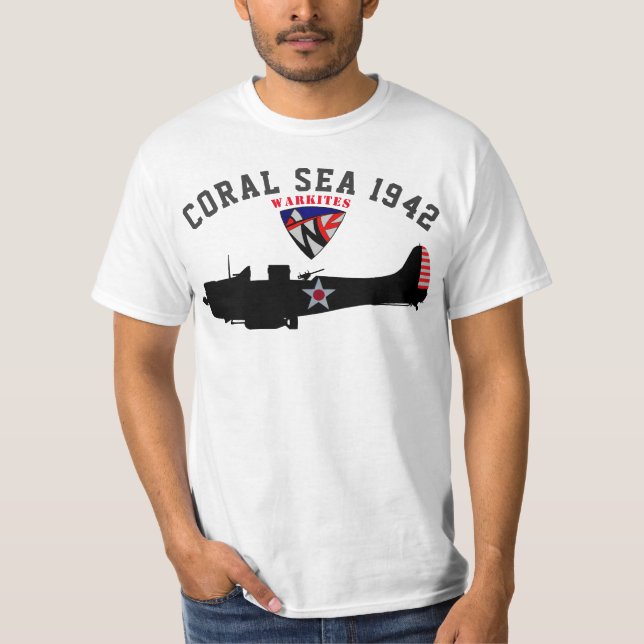 T-shirt Warkites "mer de corail 1942" courageuse (Devant)