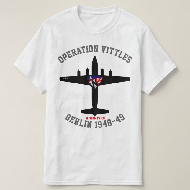 T-shirt Warkites "opération Vittles" C-54 Skymaster (Design devant)