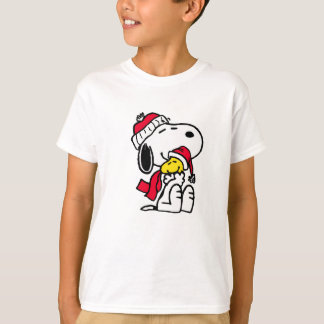 T-shirt warm christmas with snoopy & woodstock