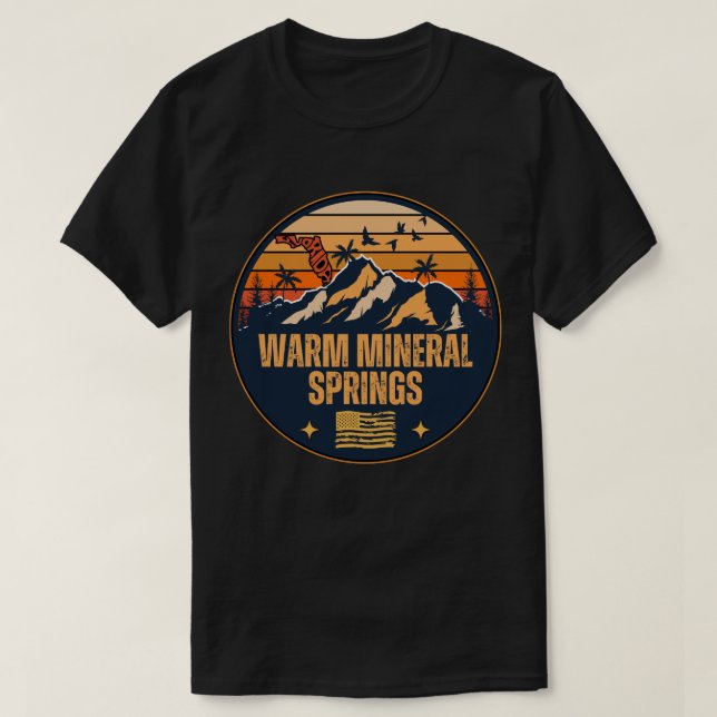 T-shirt Warm Mineral Springs, Floride  (Design devant)