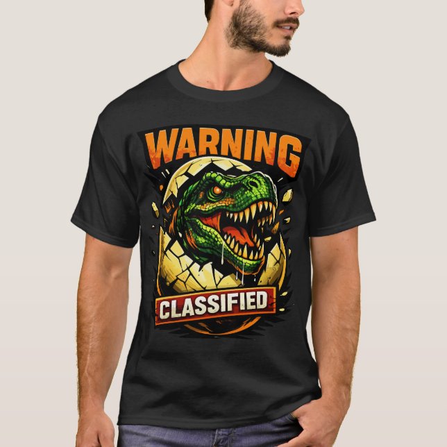 T-SHIRT 'WARNING CLASSIFIED' (Devant)