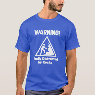 T-shirt Warning Easily Distracted By Rocks Geologist boy