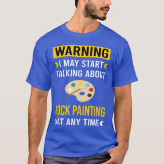 T-shirt Warning Rock Painting vintage