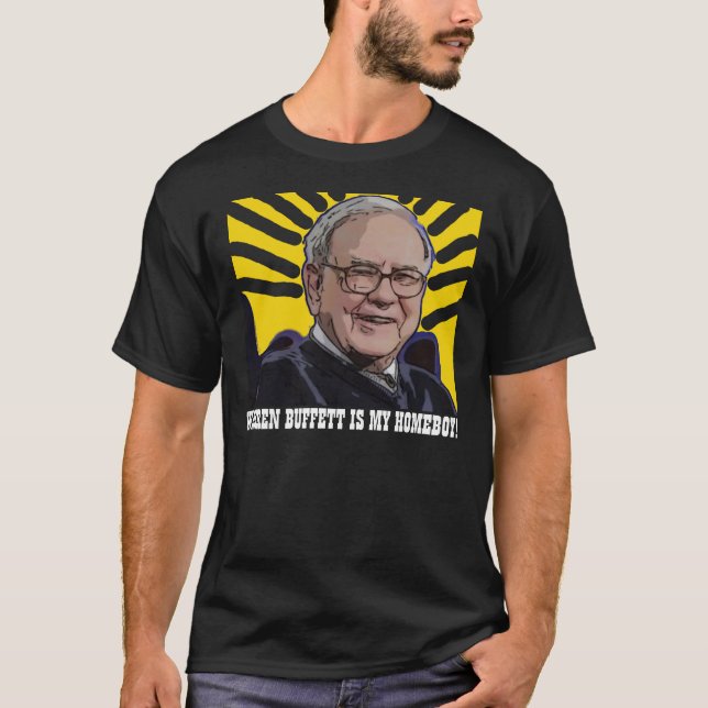 T-shirt Warren Buffett est mon garçon (Devant)