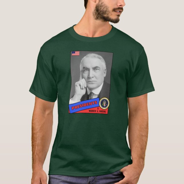 T-shirt Warren G. Harding Baseball Card (Devant)