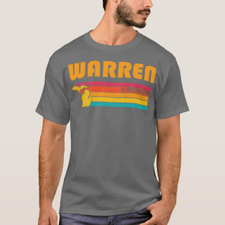 T-shirt Warren Michigan Vintage Souvenir déshabillé