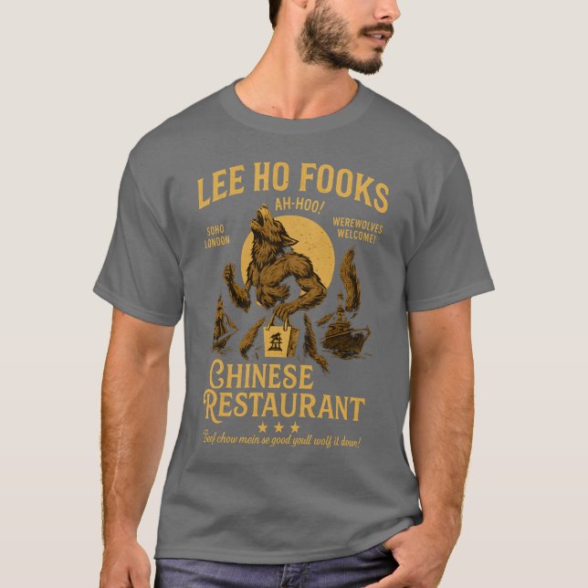 T-shirt Warren Zevon-Lee Ho Fooks Restaurant chinois-Werew (Devant)