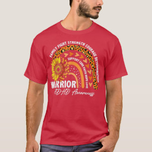 T-shirt Warribow Arc-en-ciel Orange Ribbon TDAH sensibilis