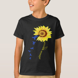 T-shirt Warrior Fun Design Ataxia Sensibilisation.
