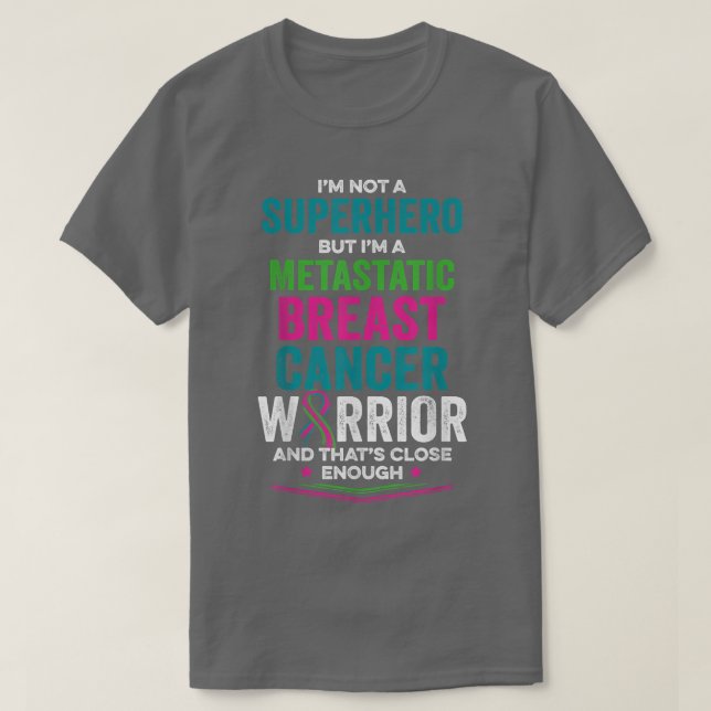 T-shirt Warrior métastatic breast Cancer (Design devant)