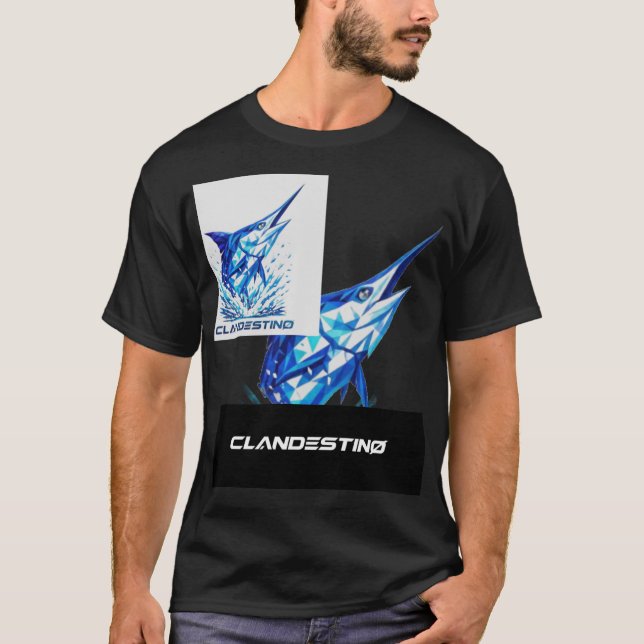 T-shirt Warrior of the Sea: Swordfish Design (Devant)