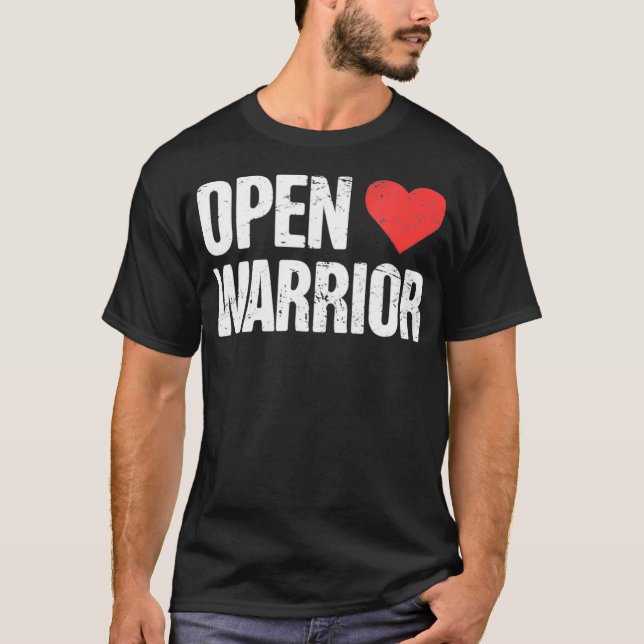 T-shirt Warrior - Recovery Open Heart Bypass Surgery  (Devant)