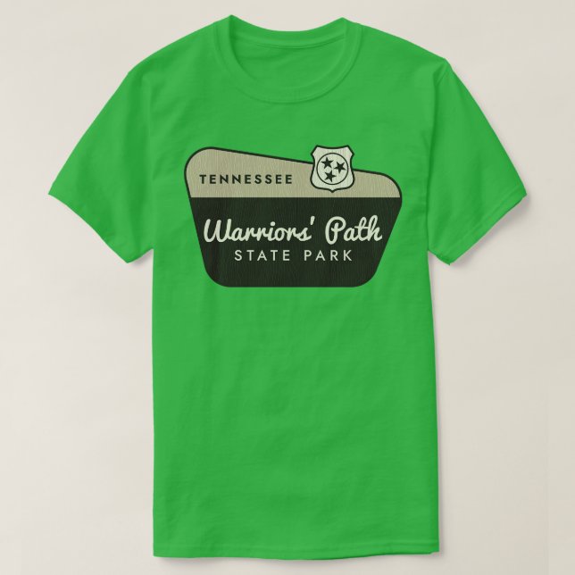 T-shirt Warriors Path State Park Tennessee Affiche de bien (Design devant)