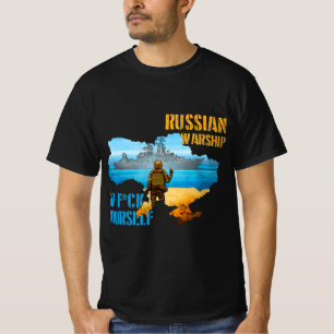 T-shirt Warship Ukraine Carte Fierté Ukraine Vintage Posta