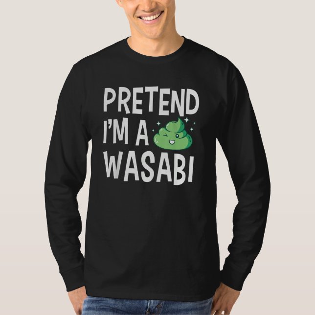 T-shirt Wasabi Japanese Horseradish Paste Spicy Condiments (Devant)